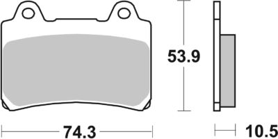 PLAQUETTES DE FREIN  590DCC - SBS