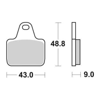 PLAQUETTES DE FREIN  887DS-1 - SBS