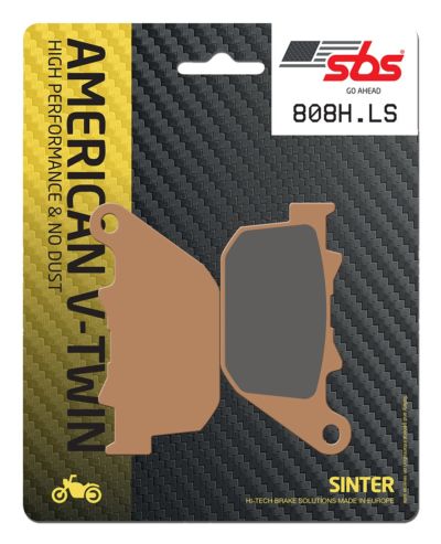 Plaquettes de frein Harley Davidson XL1200 C Sportster Custom XL2 Street Sinter - Métal fritté arrière - SBS 808 H-(LS)