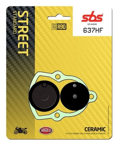 PLAQUETTES DE FREIN  637HF - SBS