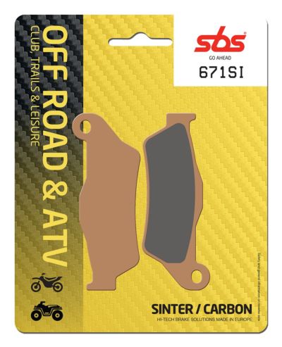 PLAQUETTES DE FREIN  671SI - SBS
