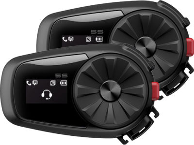 Intercom 5S10 x 2 (DUO) pour moto avec Ecran LCD - Sena