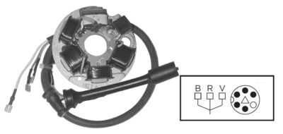 Stator complet VESPA PK125(C/AV.)APE P/50 - SGR
