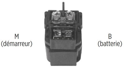 Télérupteur  carré  12V - C/FUSIBILE30A - SGR