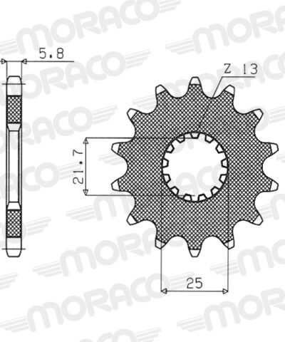 Pignon sortie de boîte  Pas 520 - 12 dents - Acier - PH50012 - Supersprox