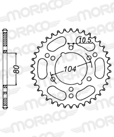 Couronne acier Pas 520 - 30 dents - Supersprox (CX40430)