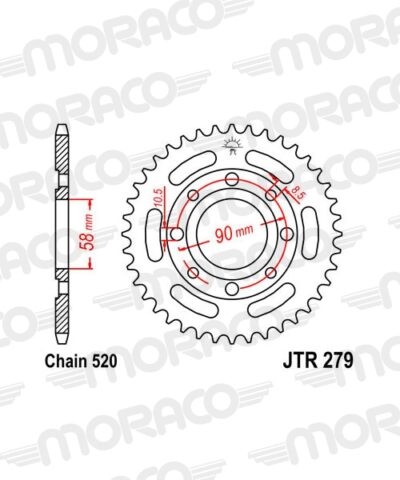 Couronne acier 33 dents - Supersprox
