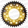 Couronne STEALTH 461 50 dents noire Couronne bi-metal Kawasaki KX85 (17''/14'') (CG104SN50) - Supersprox