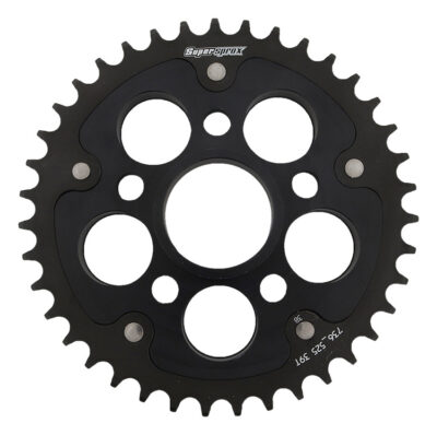 Couronne Stealth Pas 525 - 39 dents - Noir Ducati 848 EVO H600 (CL605SN39) - Supersprox