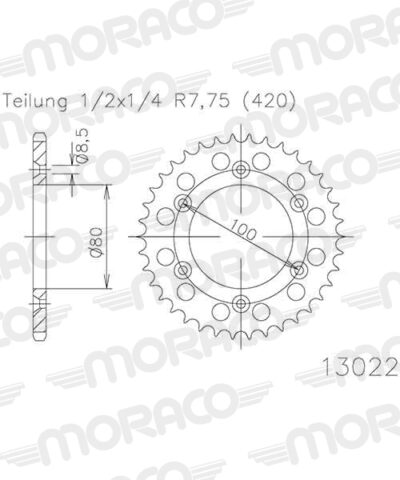 Couronne acier 54 dents - Supersprox