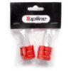 Embouts de Guidon Alu 13-17MM Orange - Topline