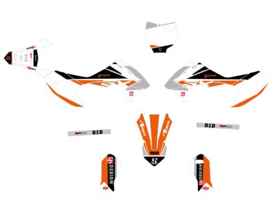 Kit Déco ROUND KTM SX 50 (1998-2001) Orange - UP