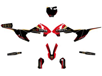 Kit Déco SPIKE GASGAS MC 65 (2021-2022) Noir-Rouge - UP