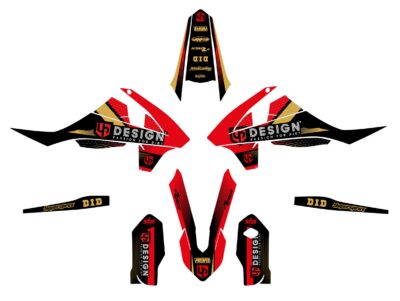 Kit Déco SPIKE GASGAS MC 85 (2021-2022) Noir-Rouge - UP