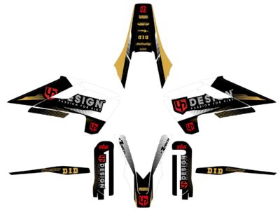 Kit Déco SPIKE HUSQVARNA TC (2006-2007) Noir-Blanc - UP