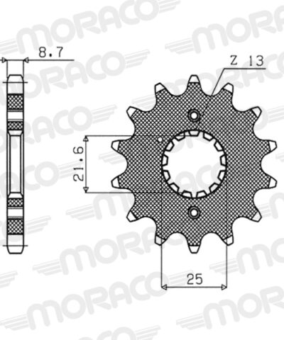 Pignon Pas 530 - 16 dents (PE50416) - Supersprox