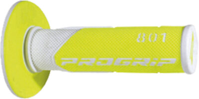 Poignées 801 Blanc/Jaune Fluo 22/25 - Progrip