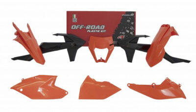 Kit plastique carénage 6 p K-Orange Noir RKITKTMOEM518 - R'Tech