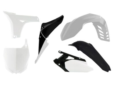 Kit plastique carénage 6 p blanc-noir RKITYZFBN1611 - R'Tech