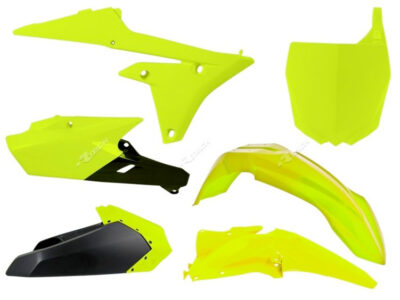 Kit plastique carénage Yamaha jaune fluo noir RKITYZFGF0614 - R'Tech