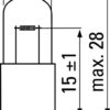 Ampoule H6 - W 12 V -  BAX9S (12036CP) - Philips