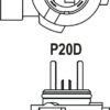 Ampoule HB3 - Vision 12 V - 65 W - P20d (9005PRB1) - Philips