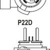Ampoule HB4 - Vision 12 V - 55 W - P22d (9006 PRB1) - Philips