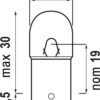 Ampoule R10W 12 V -  10 W - BA15s (12814CP) - Philips