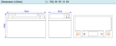 BATTERIE Lithium HJTX14H-FP - Skyrich