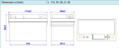 BATTERIE Lithium HJTZ7S-FP - Skyrich