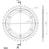 Couronne acier Pas 520 - 39 dents - Supersprox (CE20339)