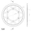 Couronne acier Pas 520 - 52 dents - Supersprox (CE20352)