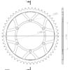 Couronne acier Pas 520 - 53 dents - Supersprox (CG20453)