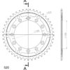 Couronne RFE-245/2:45-BLK # 50-32001-45 # JTR245/2-45 (45 dents) - Supersprox