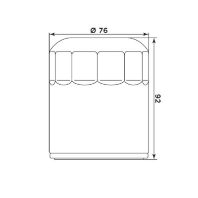 Filtre à huile BU10001 (MEIWA) - MIW