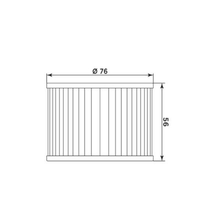 Filtre à huile H1001 (MEIWA) - MIW