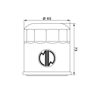 Filtre à huile H1013 (MEIWA) - MIW