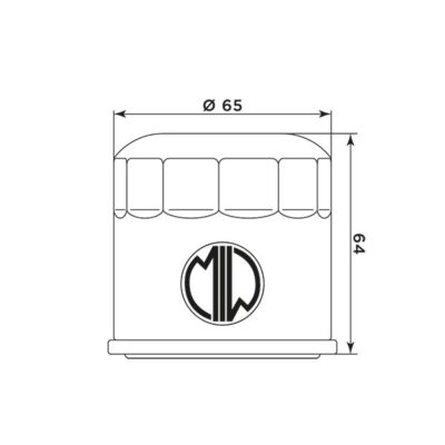 Filtre à huile H1015 (MEIWA) - MIW