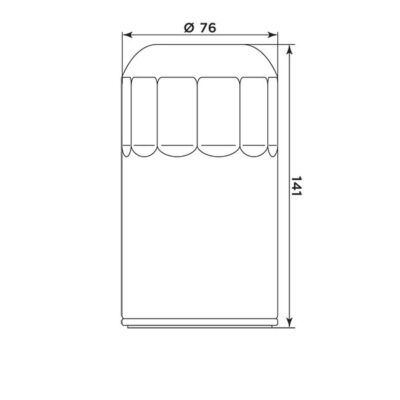 Filtre à huile HD17003 (MEIWA) - MIW