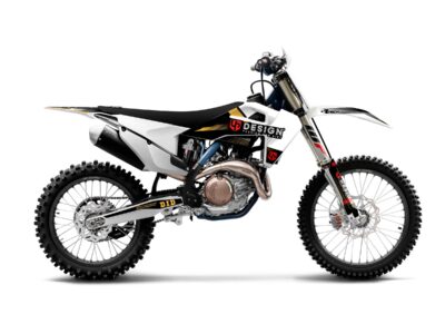 Kit Déco SPIKE HUSQVARNA TC (2006-2007) Noir-Blanc - UP