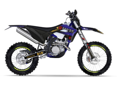 Kit Déco SPIKE SHERCO SE (2009-2011) Noir-Bleu - UP