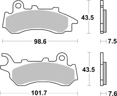 PLAQUETTES  233CT - SBS