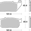 PLAQUETTES 807H-(HS) Harley Davidson XL1200 C Sportster Custom XL2 - SBS