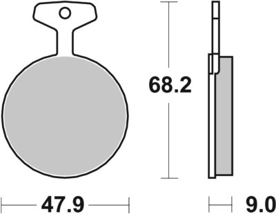 PLAQUETTES DE FREIN  504DCC - SBS