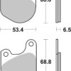 PLAQUETTES DE FREIN 537H.HF Harley Davidson FX 1200 Super Glide - SBS
