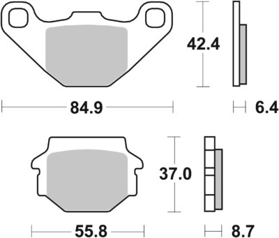 PLAQUETTES DE FREIN  541HF - SBS