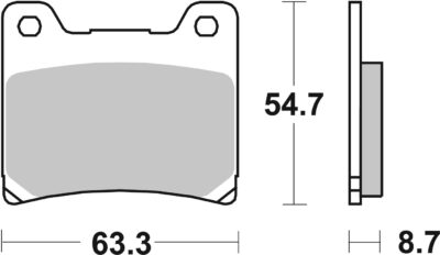PLAQUETTES DE FREIN  555DCC - SBS