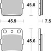 PLAQUETTES DE FREIN  562HF - SBS
