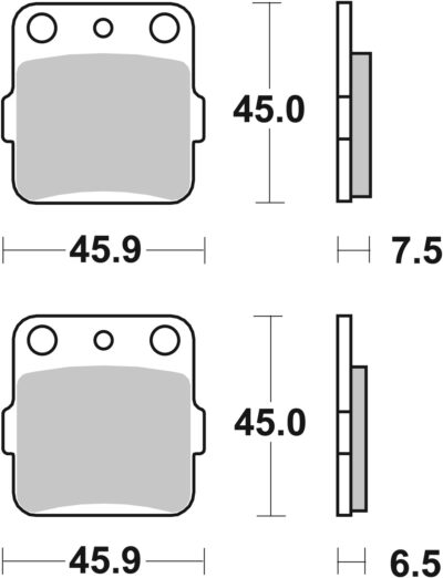 PLAQUETTES DE FREIN  562HF - SBS