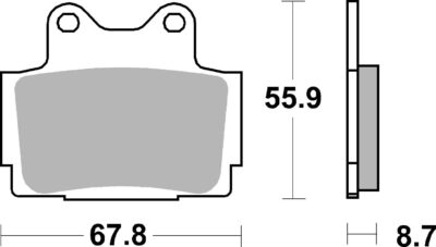 PLAQUETTES DE FREIN  570DCC - SBS